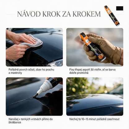 PKNEW®🚘 Opravné pero na autolak✨ – Rychlé zakrytí drobných škrábanců, oděrek a míst s odloupnutým lakem bez návštěvy servisu