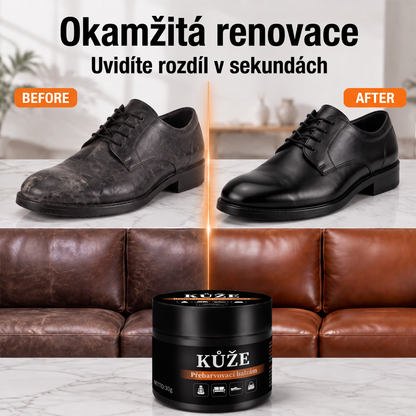 PKNEW®🎨 Intenzivní balzám na obnovu barvy kůže✨ – Oživuje vybledlý vzhled, sjednocuje barvu a pomáhá zakrýt oděrky na botách, sedačkách, kabelkách i autosedačkách 💕