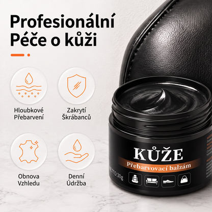 PKNEW®🎨 Intenzivní balzám na obnovu barvy kůže✨ – Oživuje vybledlý vzhled, sjednocuje barvu a pomáhá zakrýt oděrky na botách, sedačkách, kabelkách i autosedačkách 💕