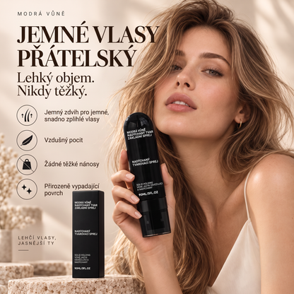 Vitalisys® 🍇Tvarovací sprej pro objem vlasů Fluffy Hair – Lehký sprej pro objem od kořínků a přirozený pohyb s broskvovou vůní 💎