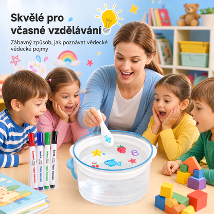 LEFUN® 🍇 KOUZELNÉ PLAVOUCÍ FIXY PRO DĚTI ✨ – Vytvořte obrázky, které ožijí ve vodě a promění kreslení v magickou hru