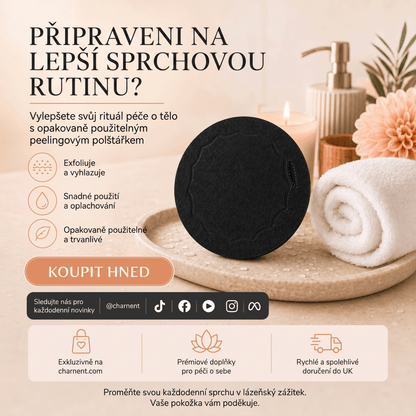 Hloubkově čisticí exfoliační tělové žínky – Jemný odstraňovač odumřelé kůže & SPA koupelnová houba💙