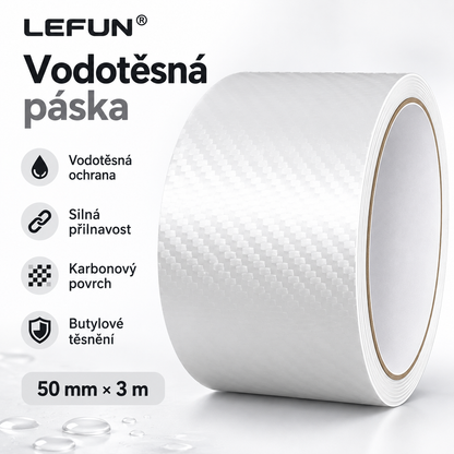 LEFUN® 💧 Extra silná vodotěsná páska🍇 – Karbonová ochranná vrstva + butylové těsnění proti zatékání a vlhkosti