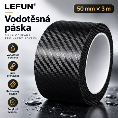 LEFUN® 💧 Extra silná vodotěsná páska🍇 – Karbonová ochranná vrstva + butylové těsnění proti zatékání a vlhkosti