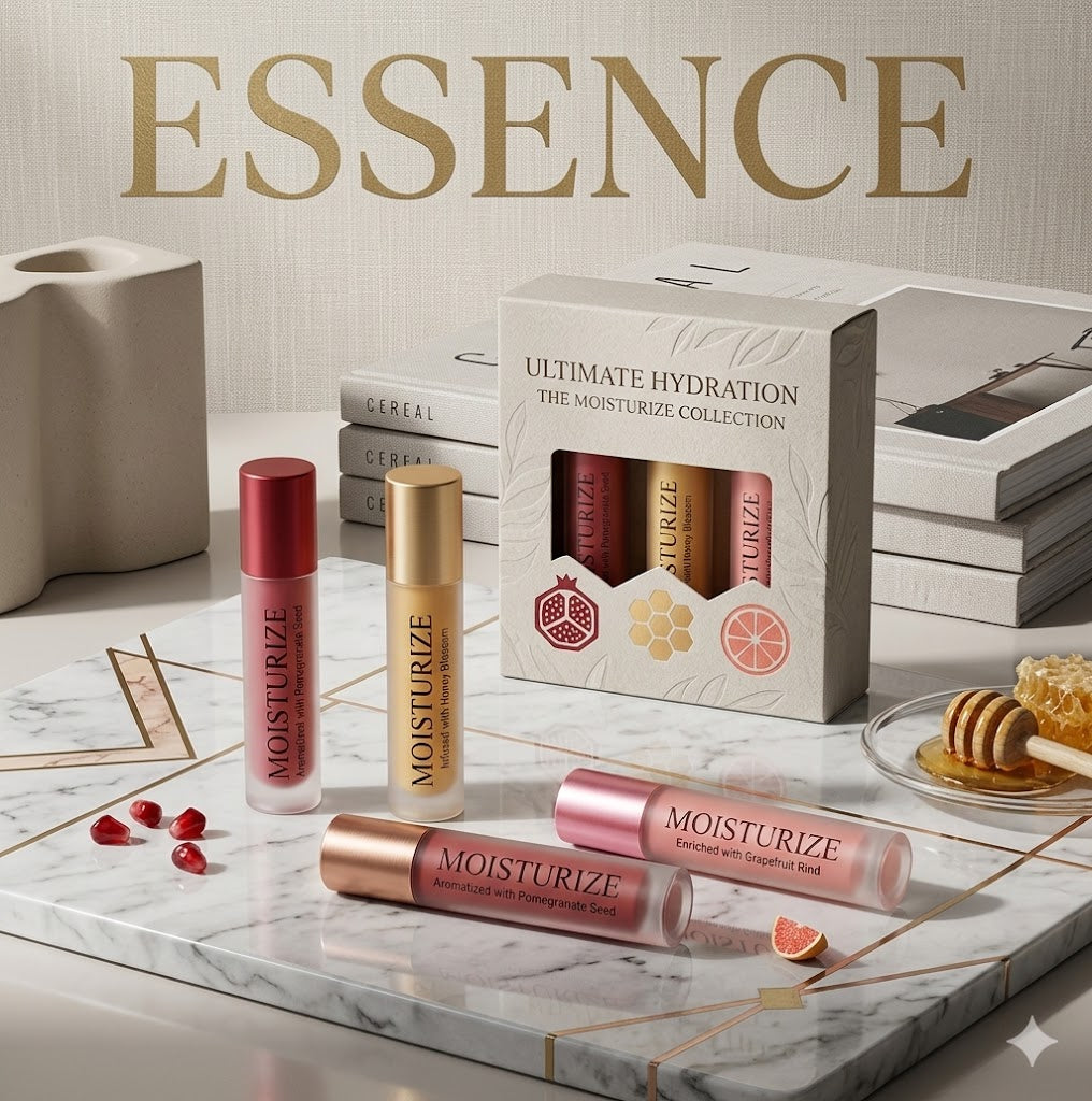 Honey Milk Jelly Lip Glow Balm Trio | 3pcs Nourishing Lip Tint Primer & Long-Lasting Moisture Lock Set