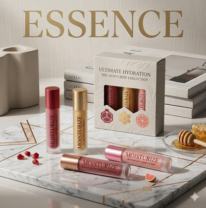 Honey Milk Jelly Lip Glow Balm Trio | 3pcs Nourishing Lip Tint Primer & Long-Lasting Moisture Lock Set