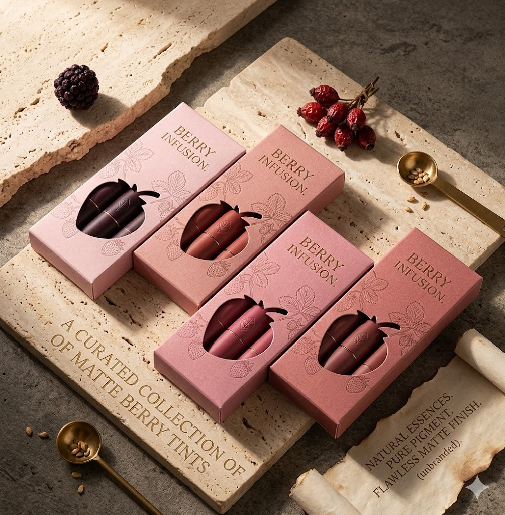 Nourishing Nude Matte Lipstick Trio | 24-Hour Long-Lasting Velvet Smooth Lip Makeup Set