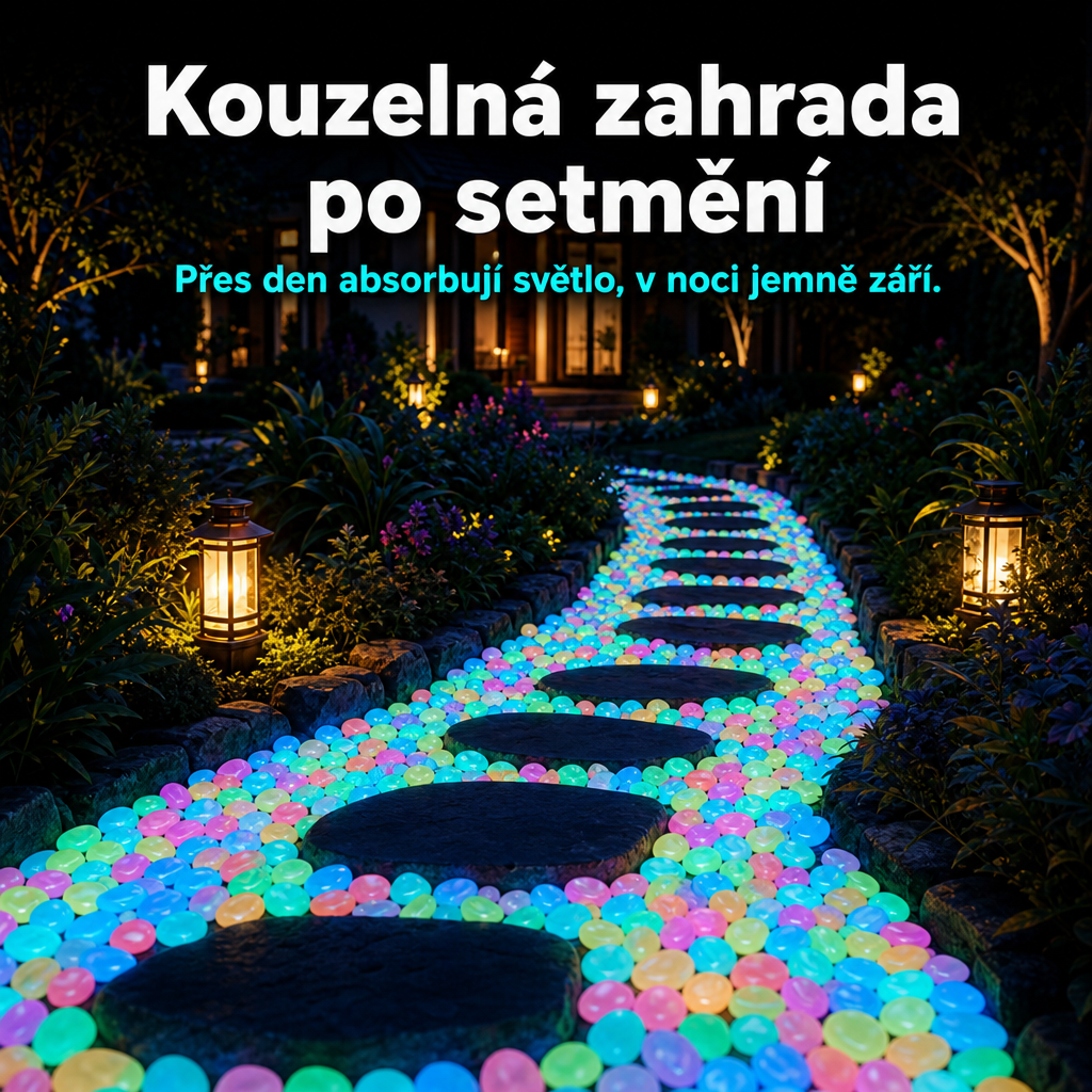 🌈Colorful Glow-in-the-Dark Garden Stones– Create a Magical Star Path