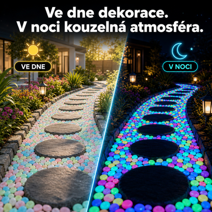 🌈Colorful Glow-in-the-Dark Garden Stones– Create a Magical Star Path