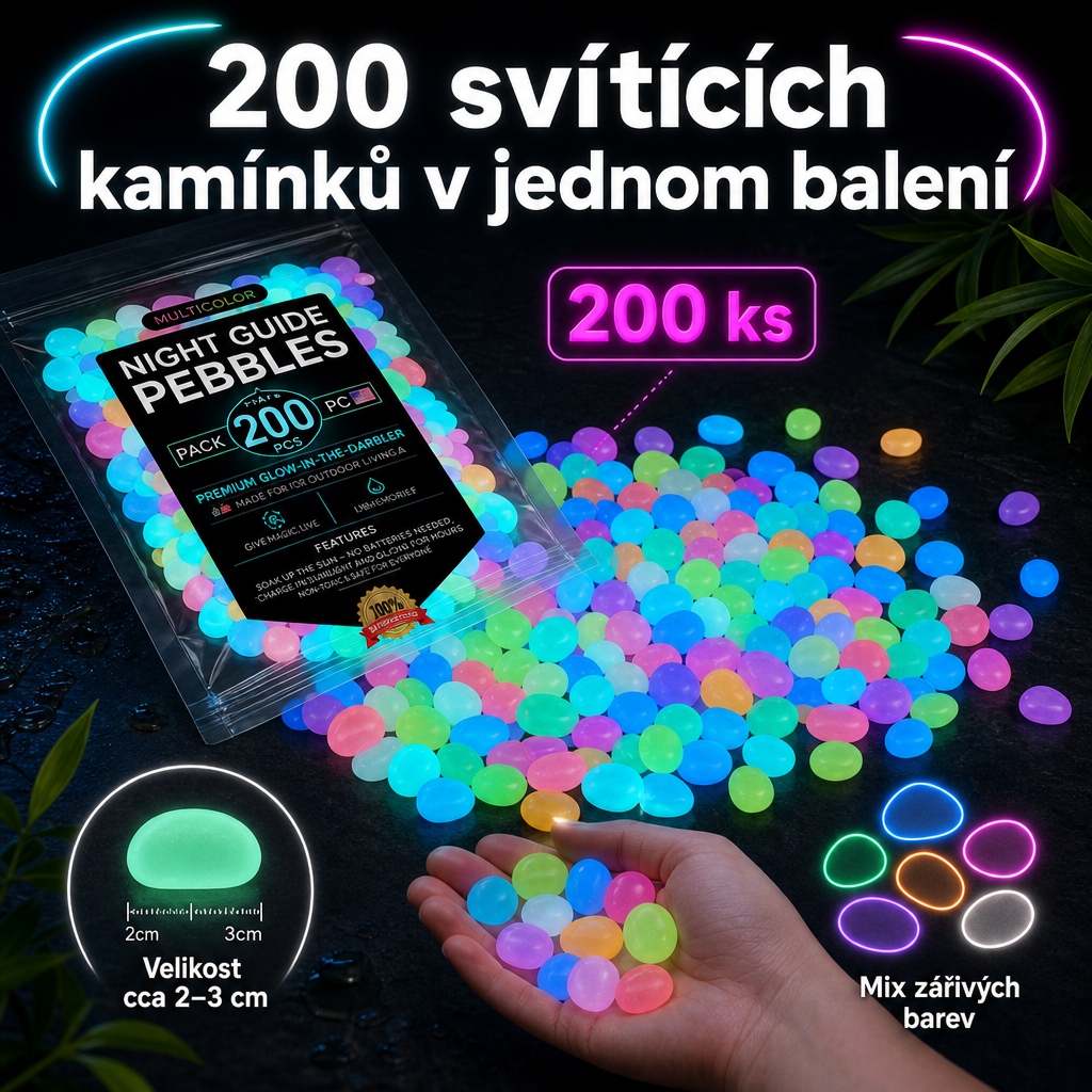 🌈Colorful Glow-in-the-Dark Garden Stones– Create a Magical Star Path