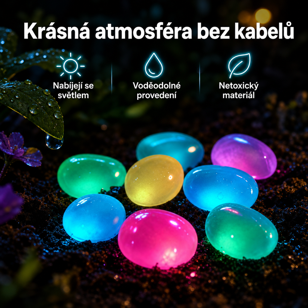 🌈Colorful Glow-in-the-Dark Garden Stones– Create a Magical Star Path