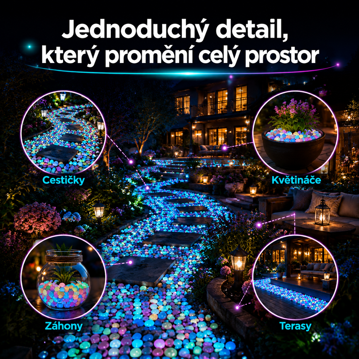 🌈Colorful Glow-in-the-Dark Garden Stones– Create a Magical Star Path