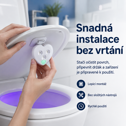 LEFUN®🍇Chytré UVC světlo na toaletu🚽  – automatický senzor, bezdotykový provoz a USB-C nabíjení