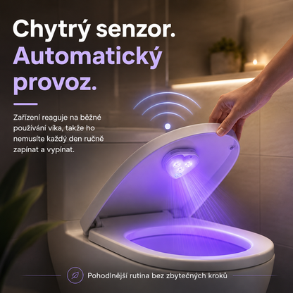 LEFUN®🍇Chytré UVC světlo na toaletu🚽  – automatický senzor, bezdotykový provoz a USB-C nabíjení