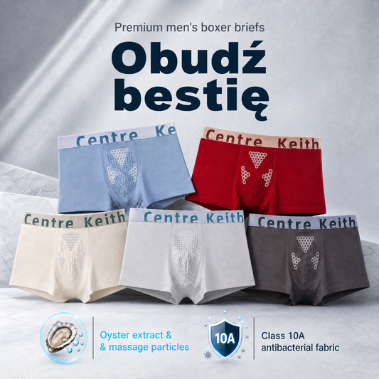 Pánské boxerky "Probuďte bestii" 🦪 – antibakteriální tkanina s extraktem z ústřic a masážními částicemi 🍆 (třída 10A)